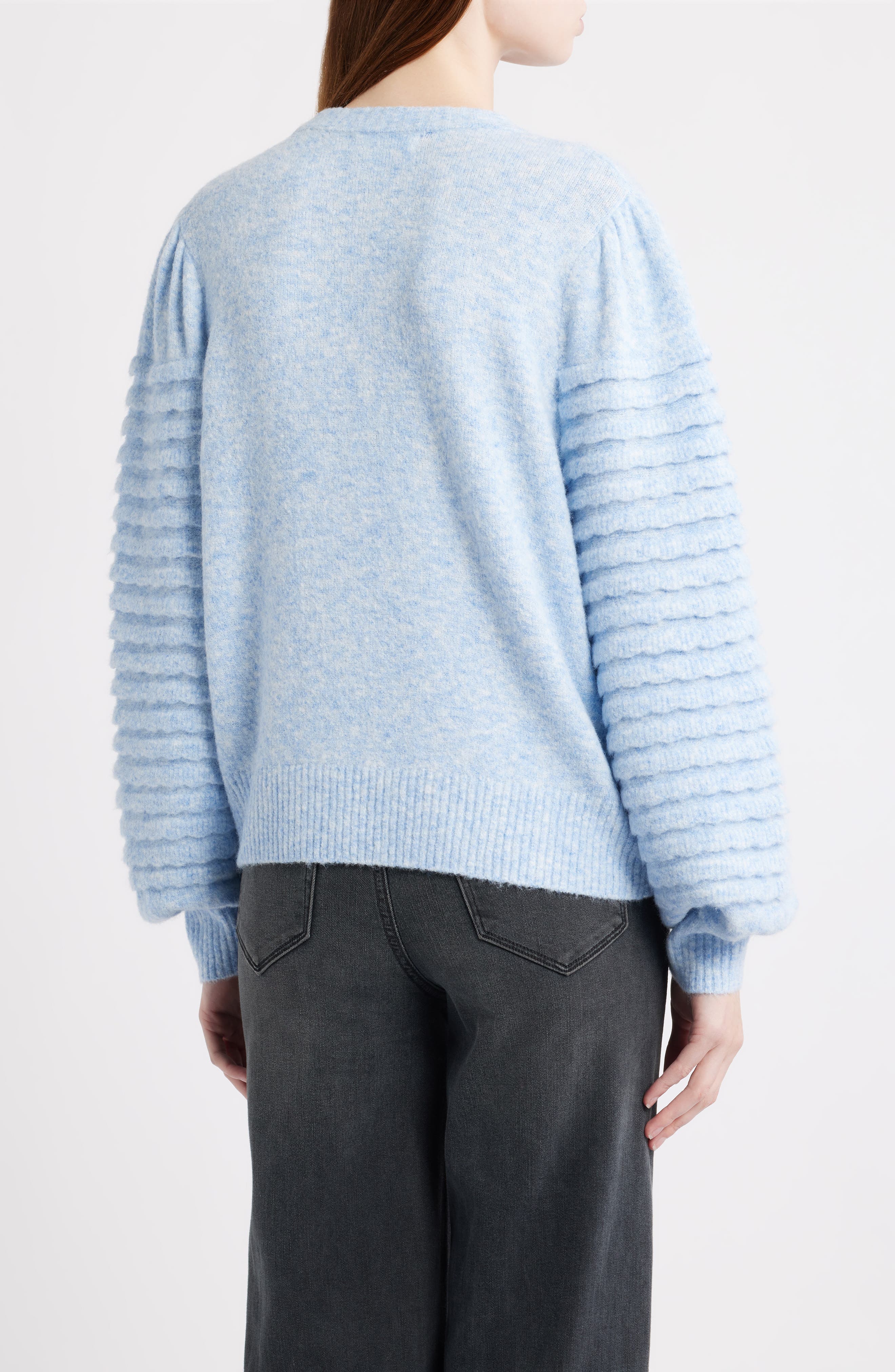 Scalloped Crewneck Sweater - image 4