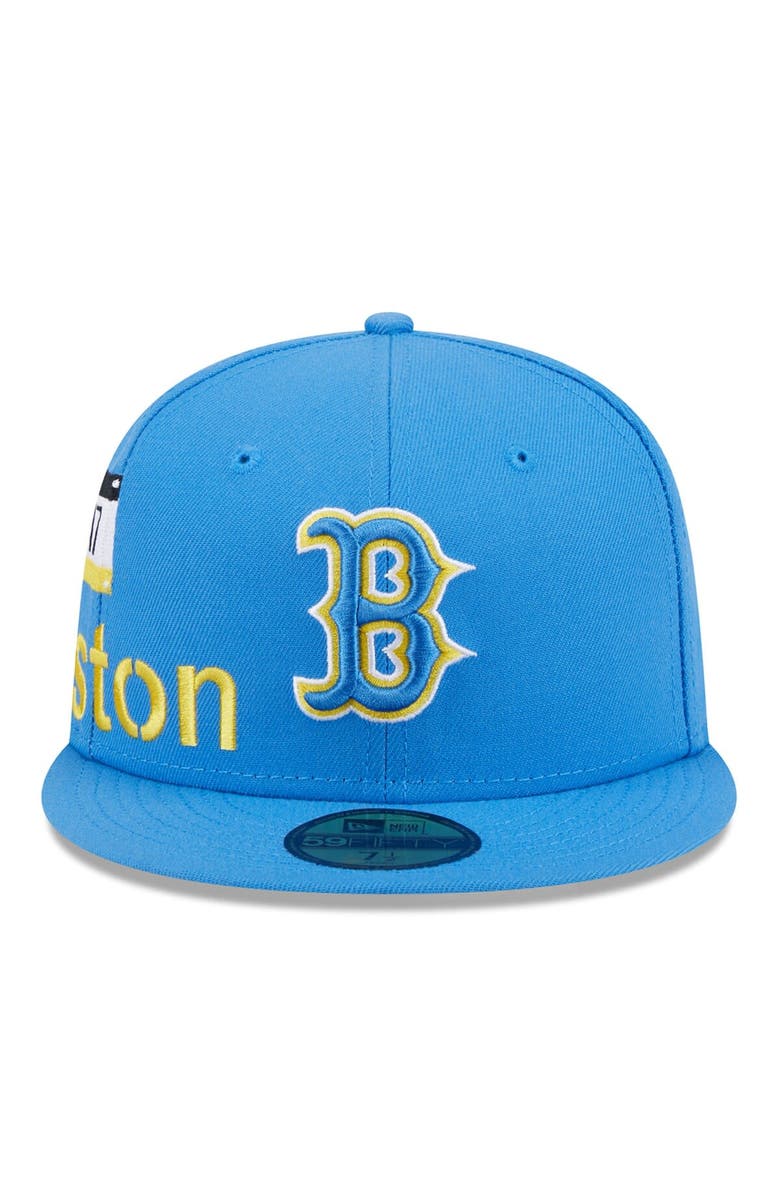 New Era Men's New Era Light Blue Boston Red Sox City Connect Icon 59FIFTY Fitted Hat, Alternate, color, 
