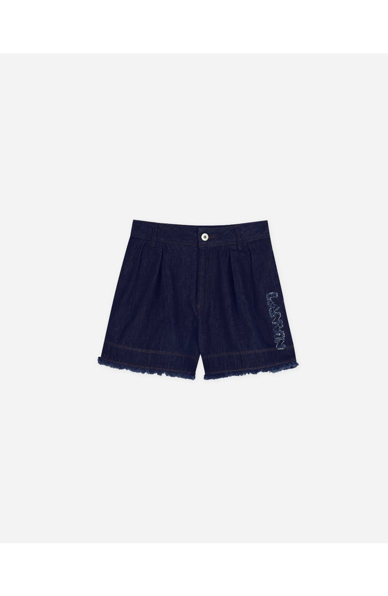Lanvin KIDS DENIM SHORTS WITH LOGO, Main, color,
