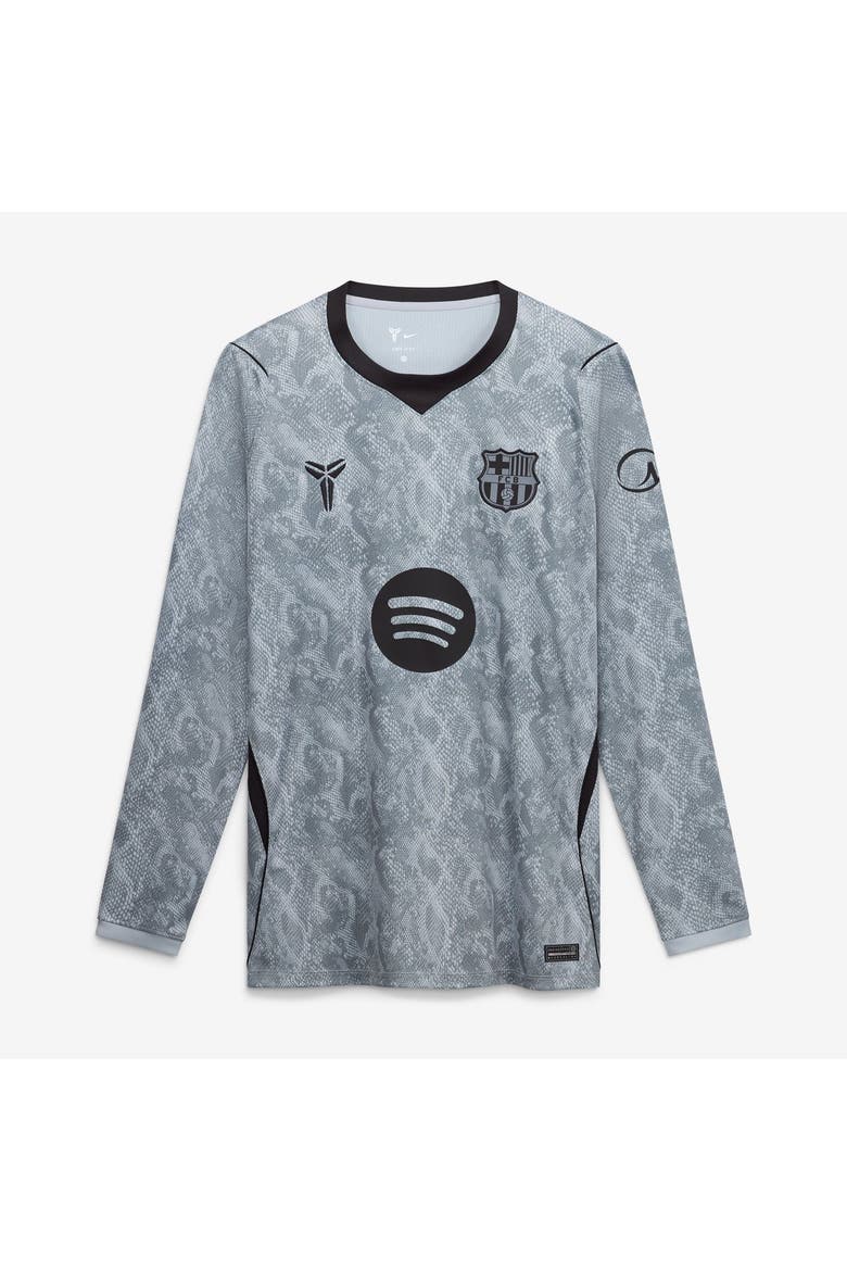 Youth Nike  Gray Barcelona 2026/27 Away Stadium Replica Long Sleeve Goalkeeper Jersey, Alternate, color, Gray