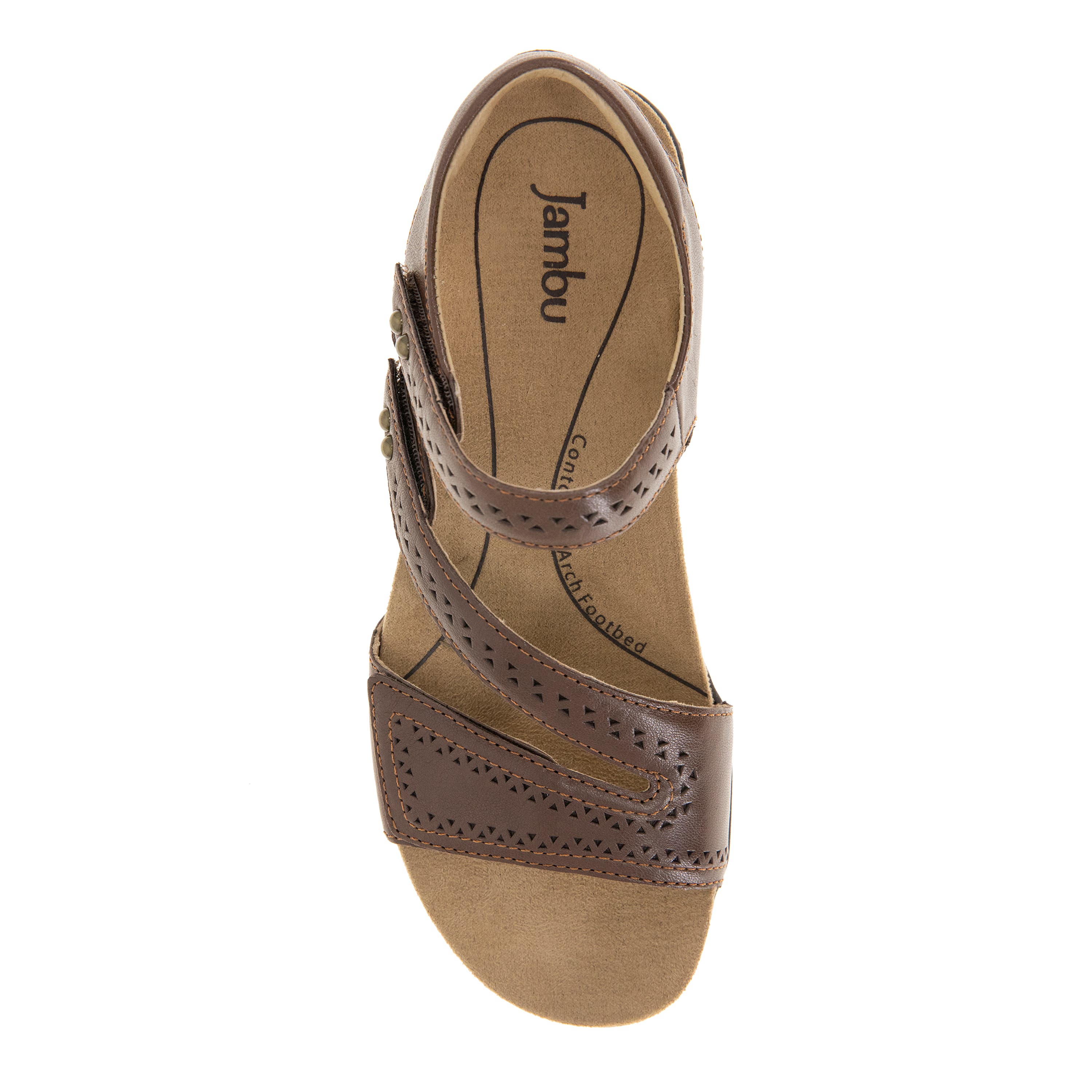 Makayla Casual Flat Sandal, Alternate, color, BROWN