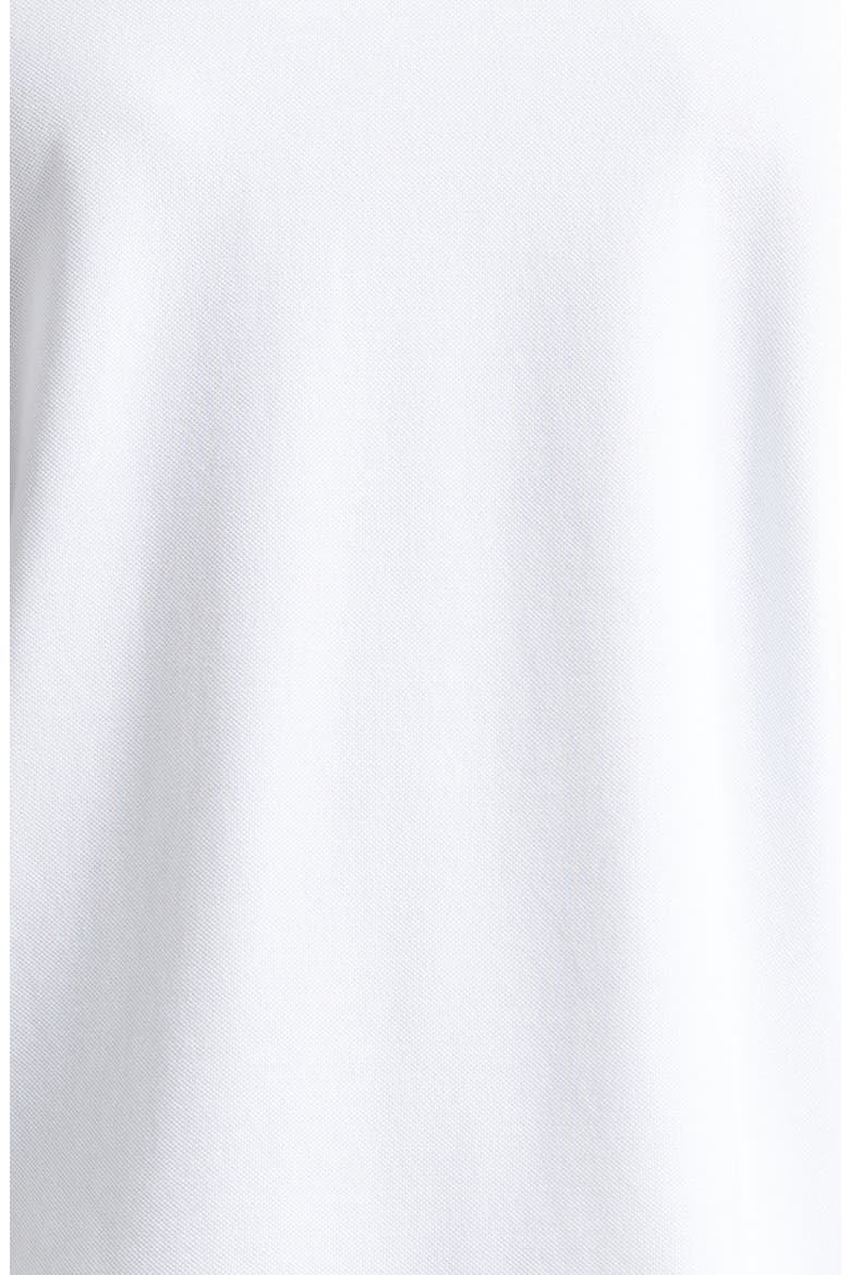Tipped Cotton Piqué Polo, Alternate, color, WHITE/ WHITE