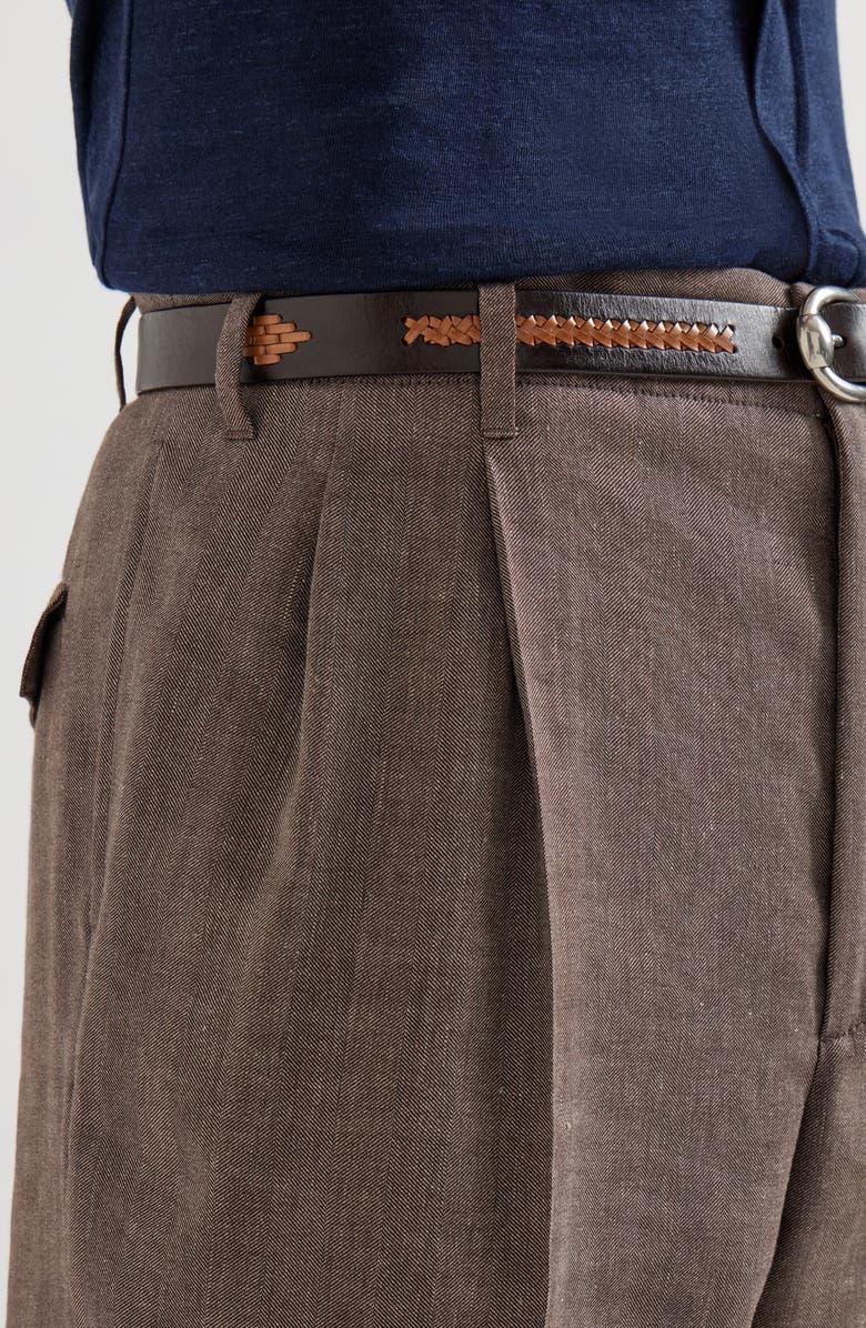 Brunello Cucinelli Chevron trousers, Alternate, color, Hazelnut