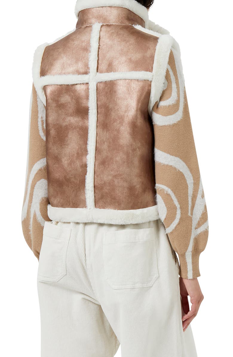French Connection Balia Faux Fur Vest, Alternate, color,