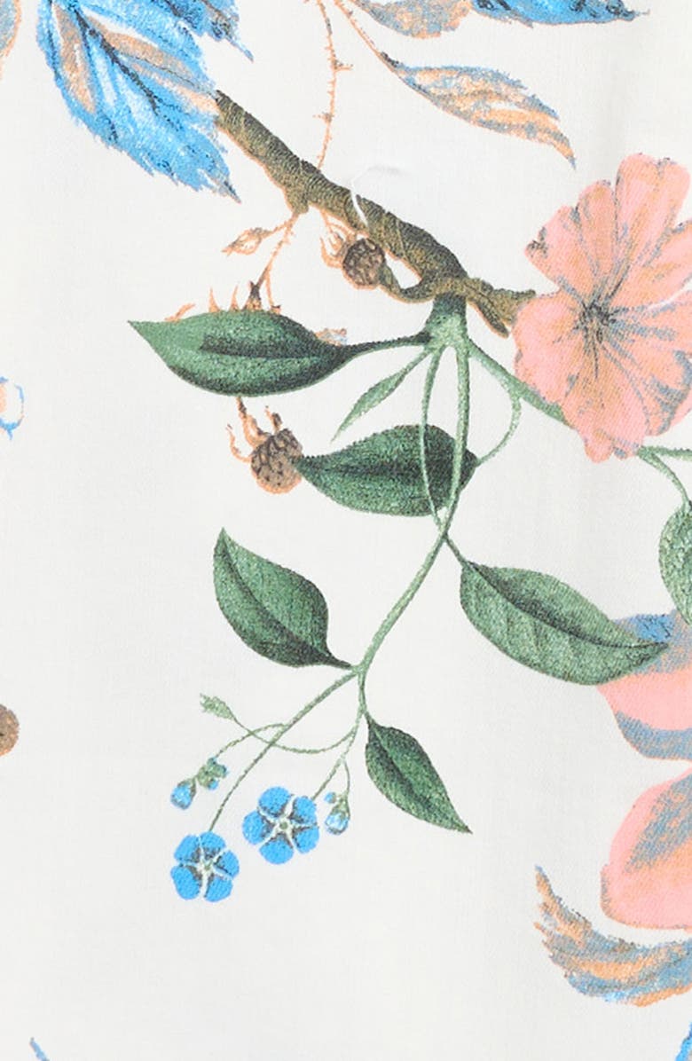 Tractr Kids' Floral Wide Leg Jeans, Alternate, color, Floral