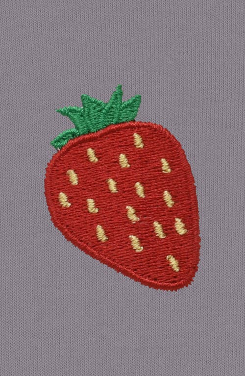 DALIX DALIX STRAWBERRY CROPPED FLEECE HOODIE 
