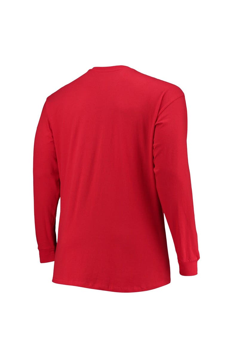 Champion Men's Champion Red Georgia Bulldogs Big & Tall 2-Hit Long Sleeve T-Shirt, Alternate, color, 