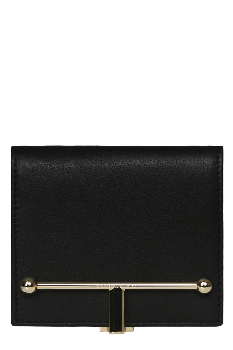 Small Melville Leather Bifold Wallet, Main, color, BLACK
