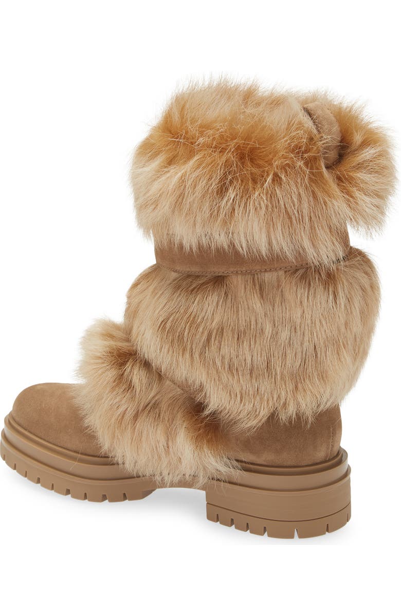 Gianvito Rossi Genuine Shearling Boot, Alternate, color,