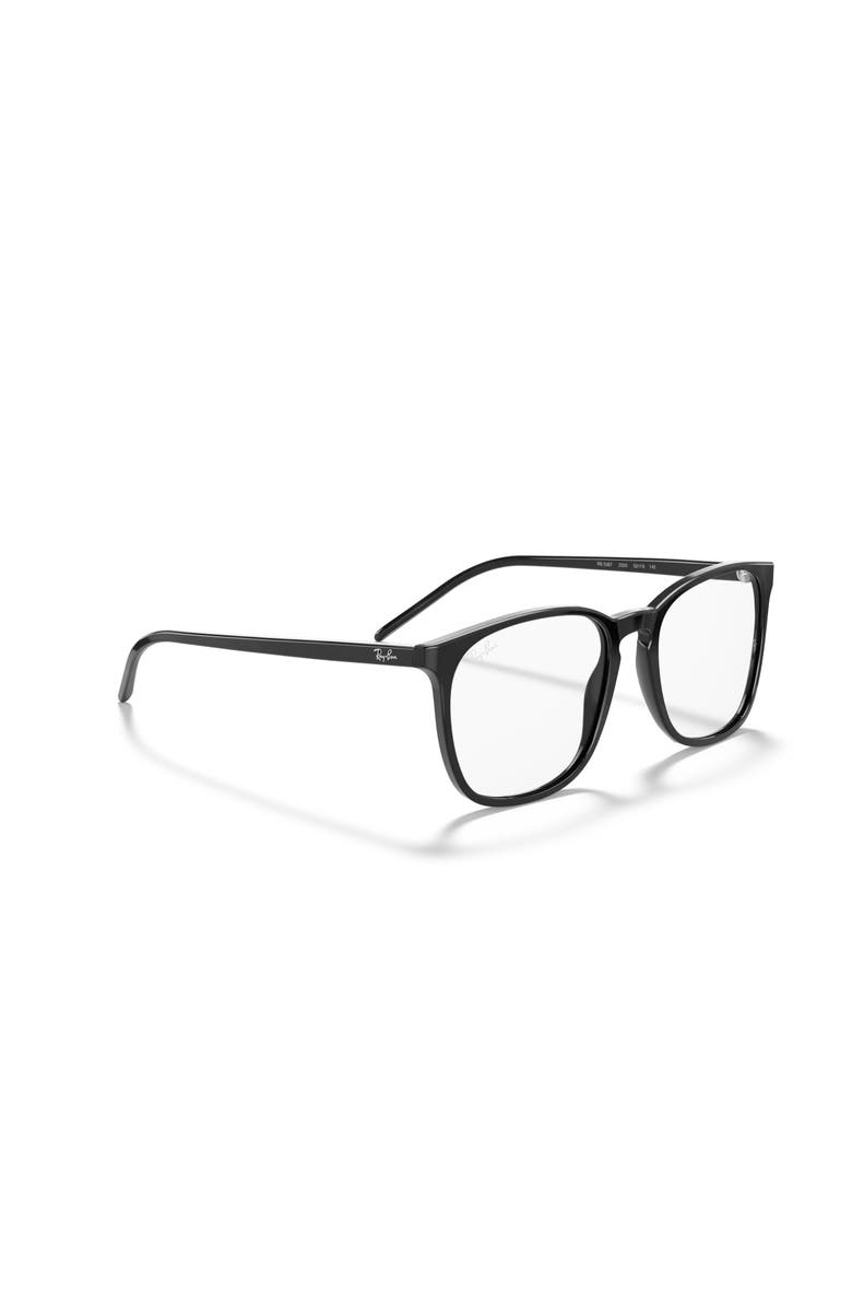 Ray-Ban 54mm Square optical glasses, Alternate, color, Black