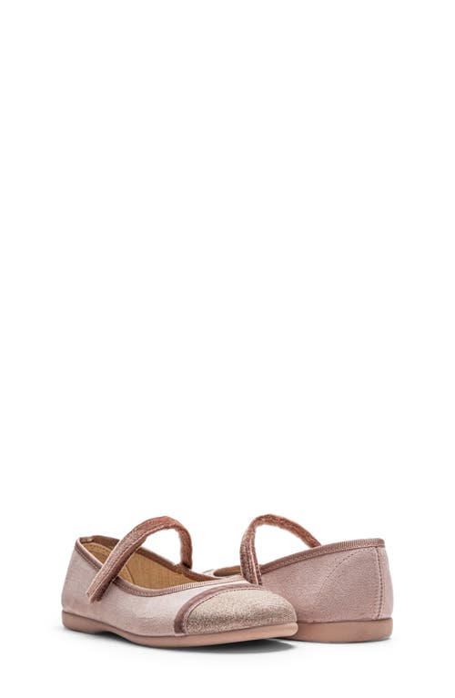 Childrenchic Giselle Mary Jane Cap Toe Flat In Neutral