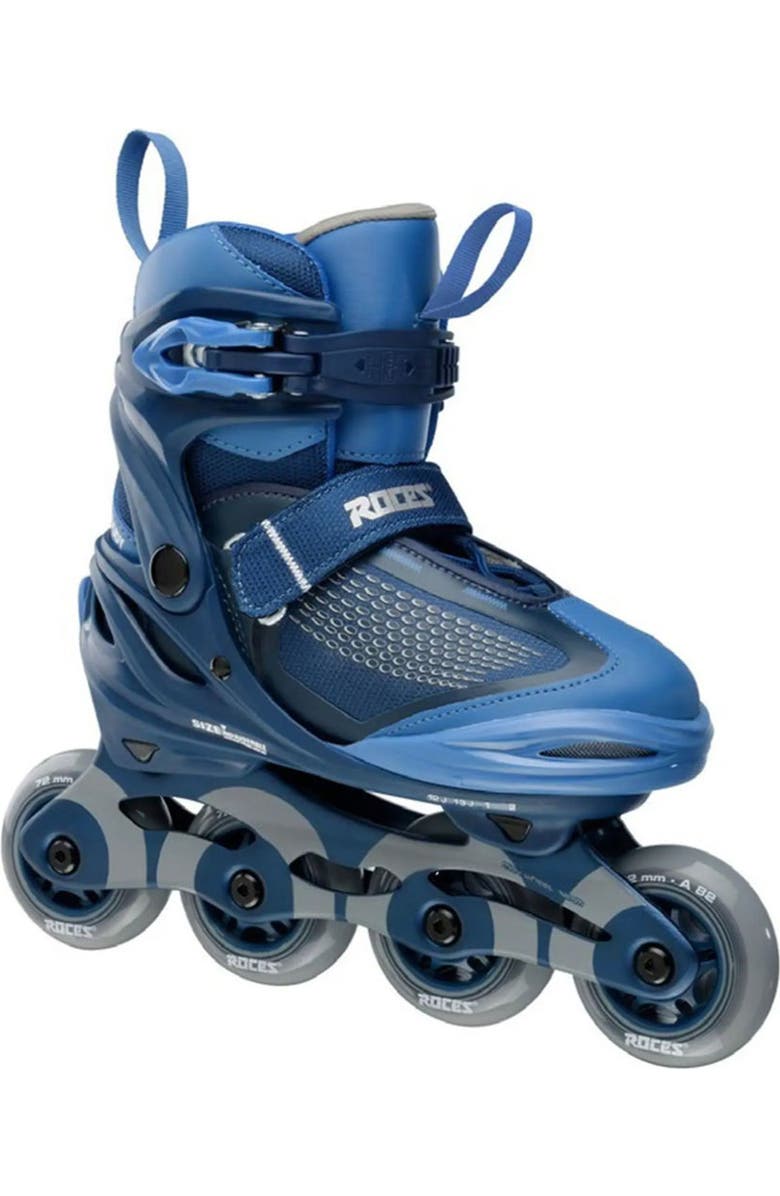 Roces Moody X TIF Adjustable Boys Inline Skates, Alternate, color, Peacoat/Royal Blue