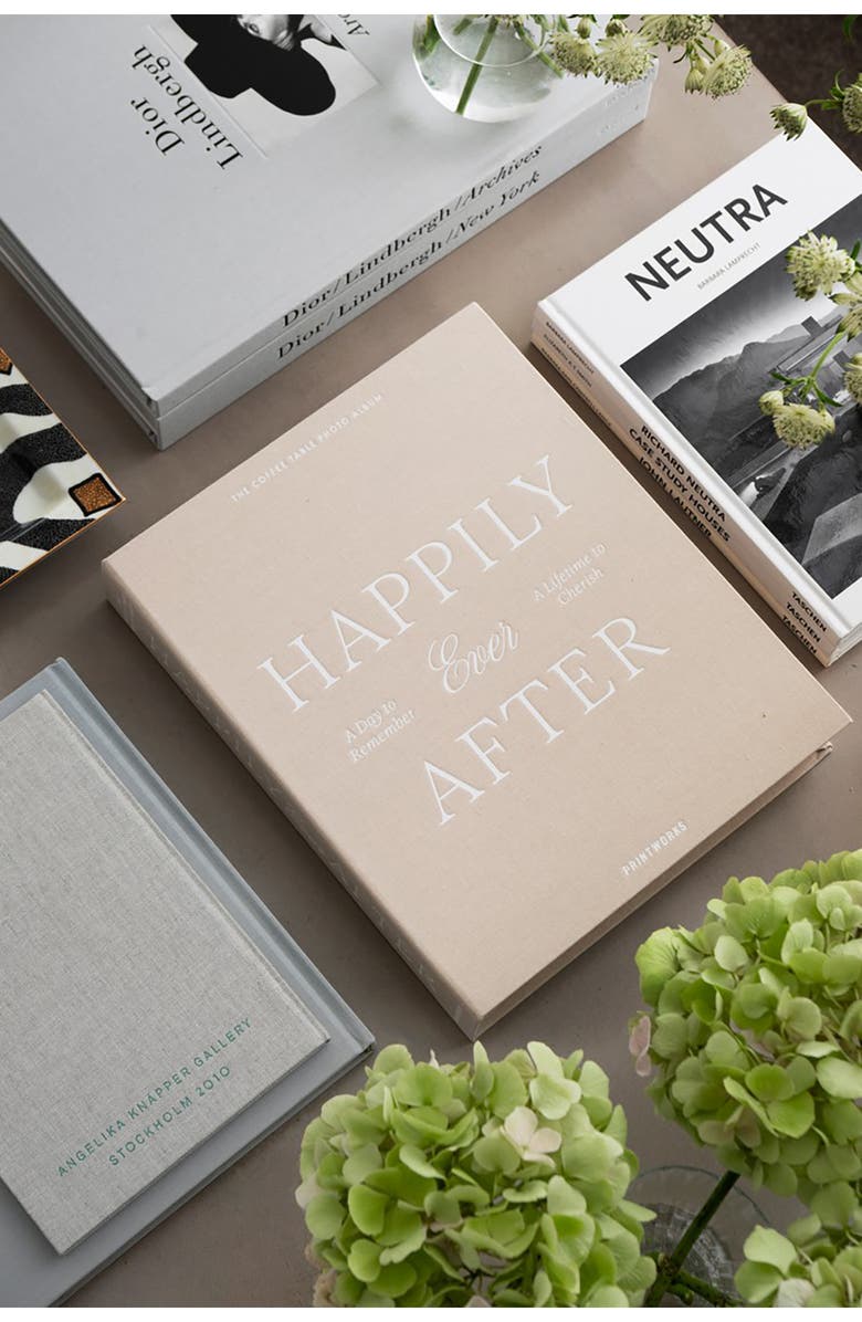 PRINTWORKS Happily Ever After Wedding Photo Album, Alternate, color, Beige