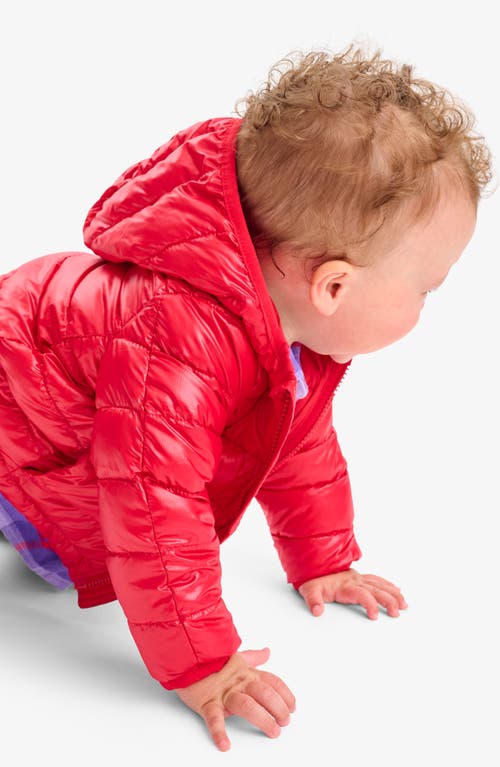 Primary Kids Lightweight Puffer Jacket In Red