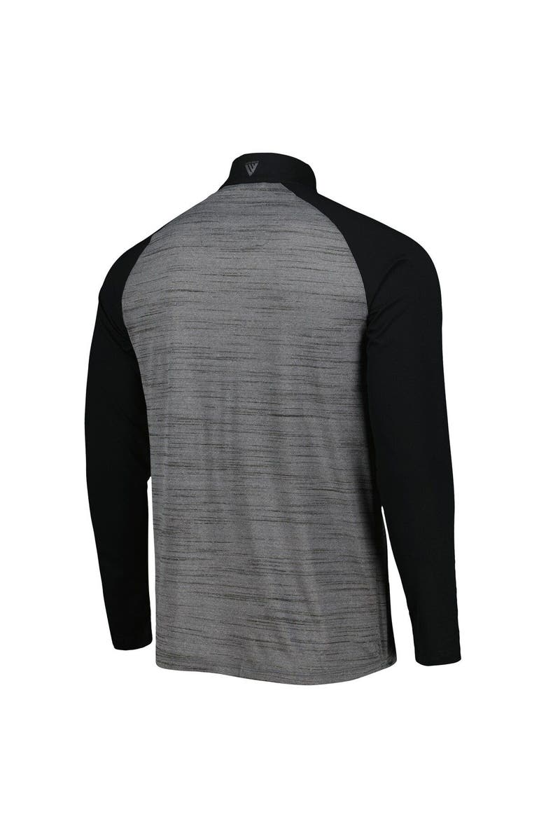 LEVELWEAR Men's Levelwear Heather Gray Chicago White Sox Vandal Raglan Quarter-Zip Top, Alternate, color, Heather Gray