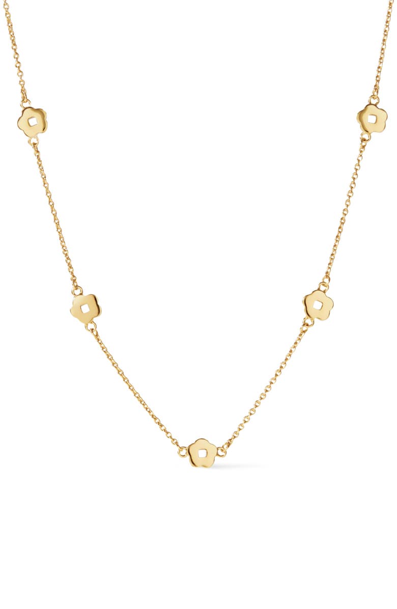 Ana Luisa Flower Station Necklace - Rowena Necklace, Main, color, Gold