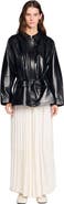 SANDRO Smooth leather jacket
