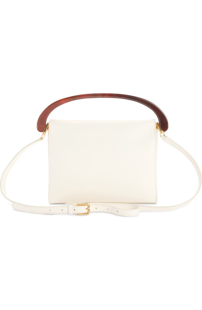 Dries Van Noten Leather Top Handle Bag, Alternate, color, Pearl 12