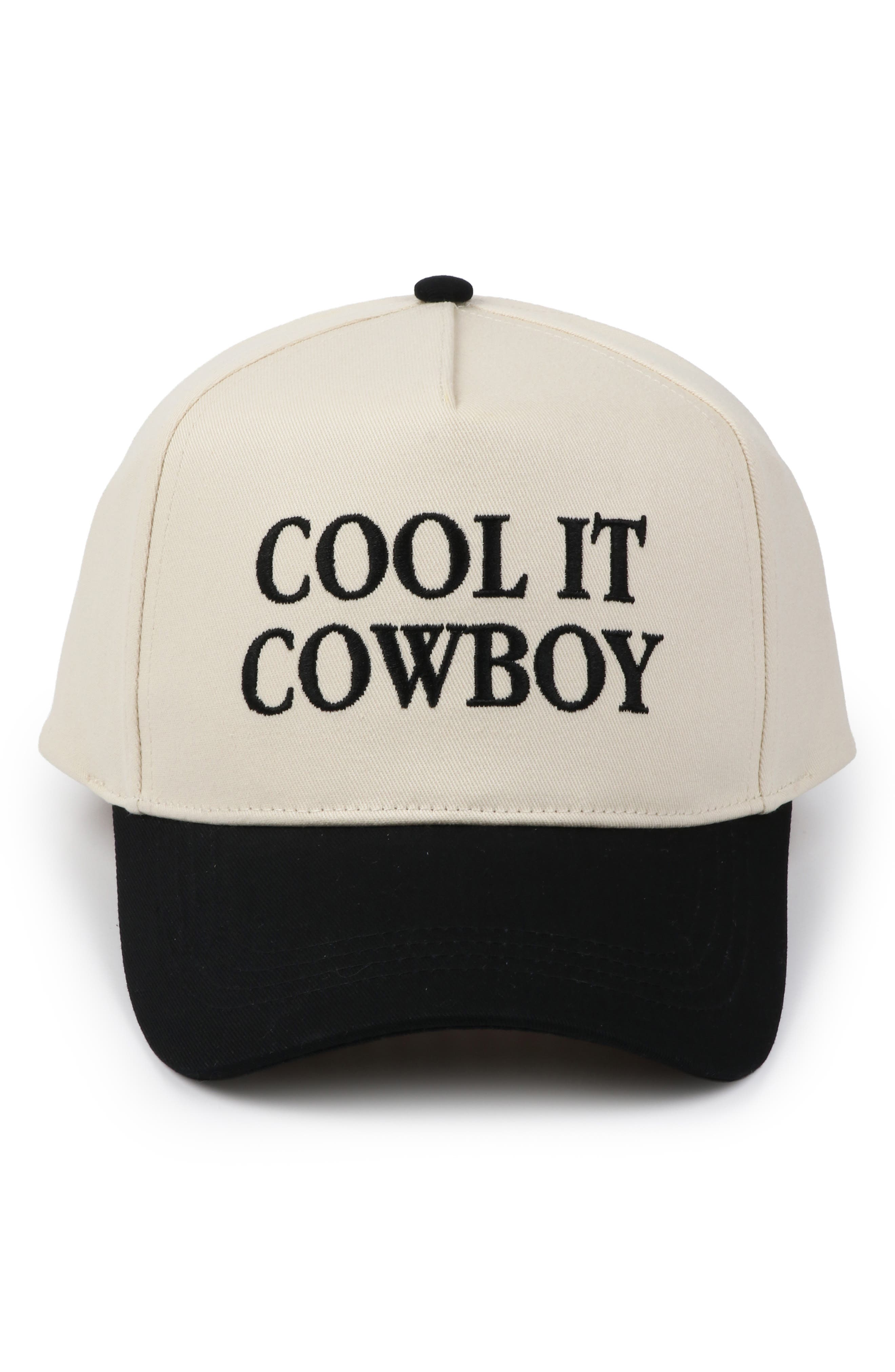 David & Young Cool it Cowboy Embroidered Baseball Cap