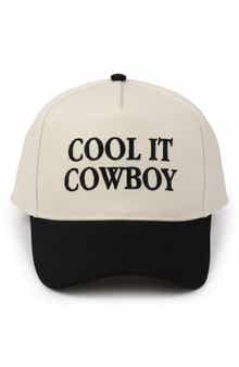 David & Young Cool it Cowboy Embroidered Baseball Cap