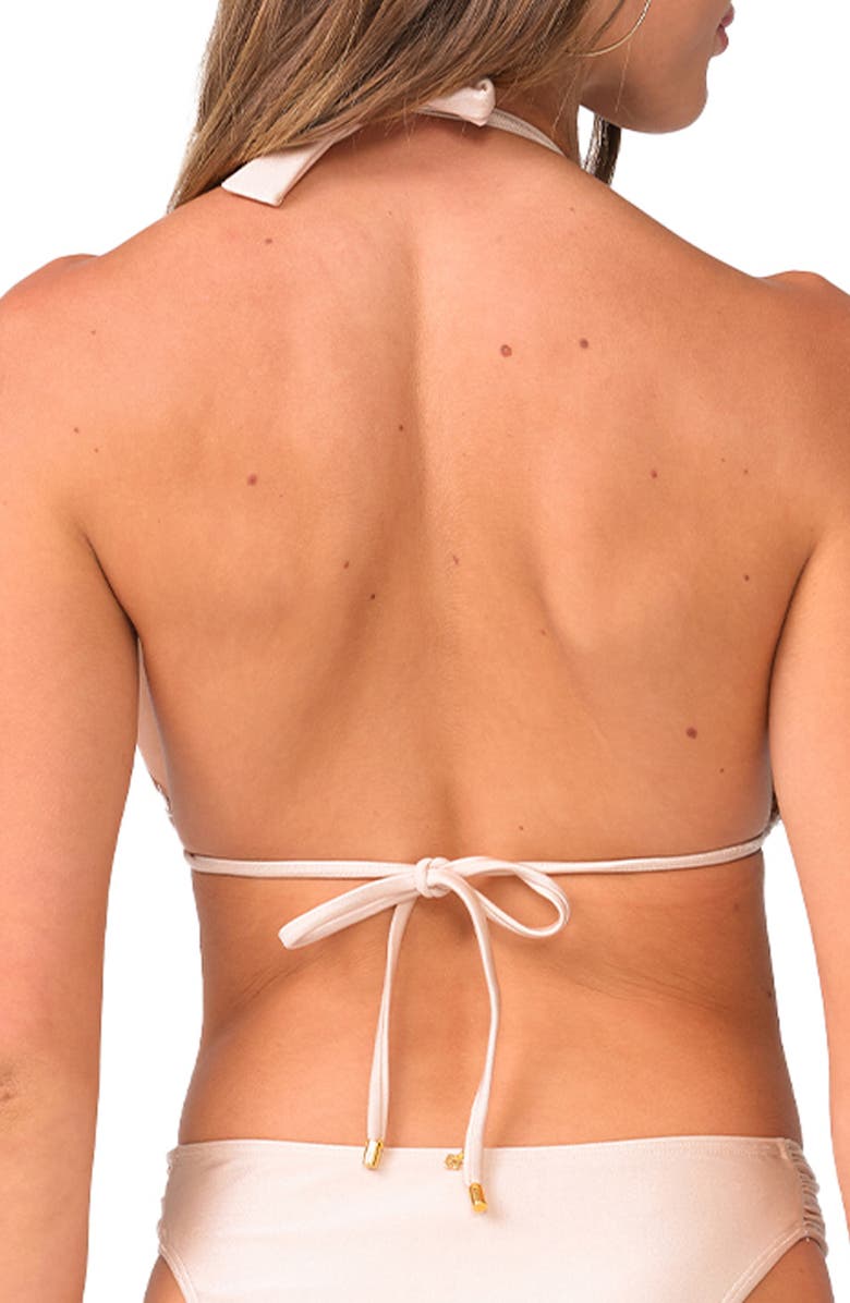 PQ SWIM Lace Overlay Bikini Top, Alternate, color, Vanilla