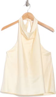 Renee C Satin Halter Top
