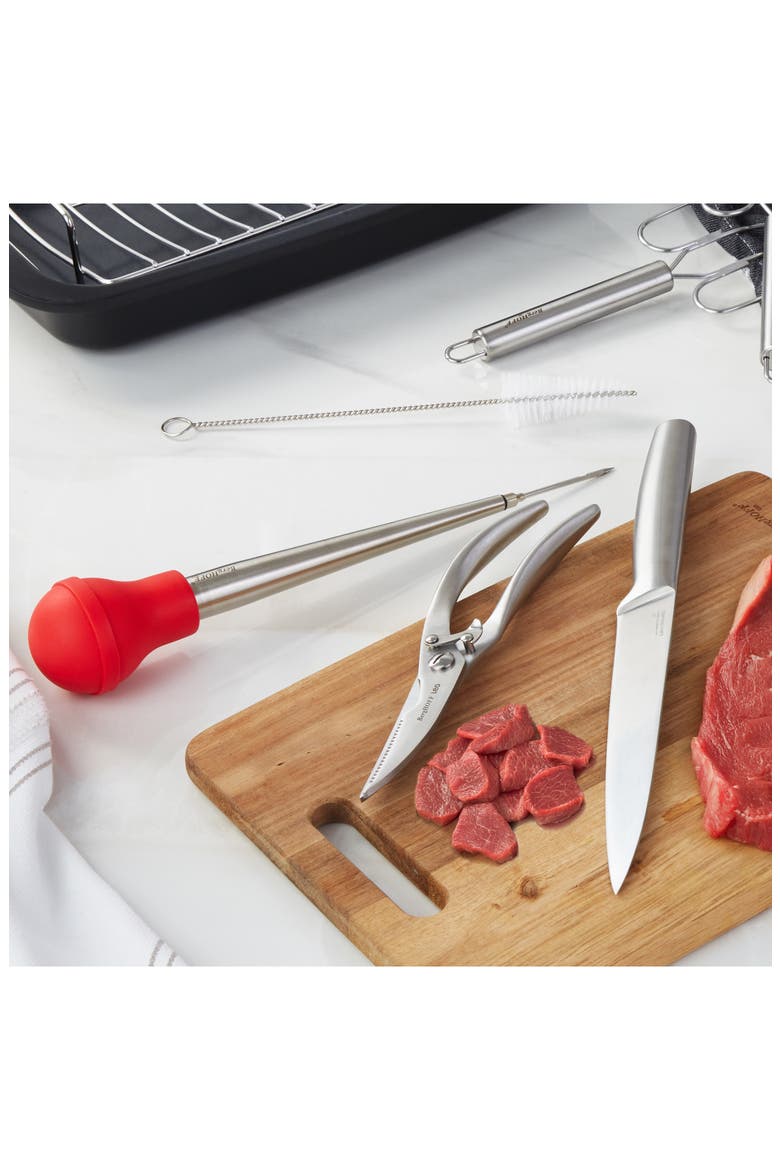 Leo Leg 5-Piece Turkey Carving Set, Alternate, color, SILVER MULTI