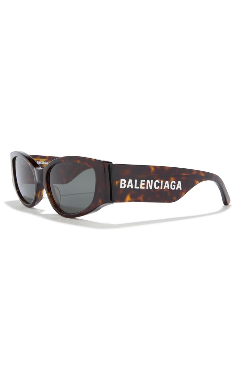 Balenciaga 58mm Cat Eye Sunglasses, Alternate, color, Havana Havana Green