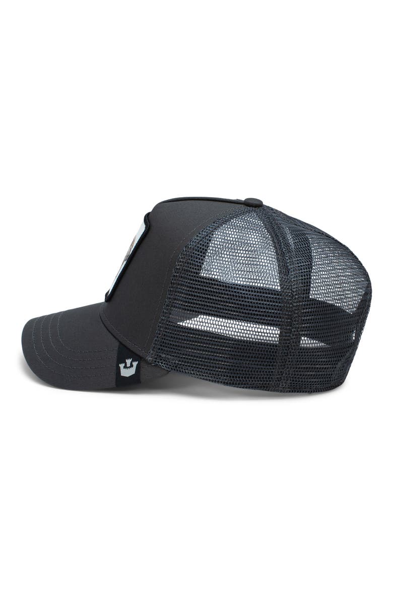 The Big Elephant Snapback Trucker Hat, Alternate, color, CHARCOAL