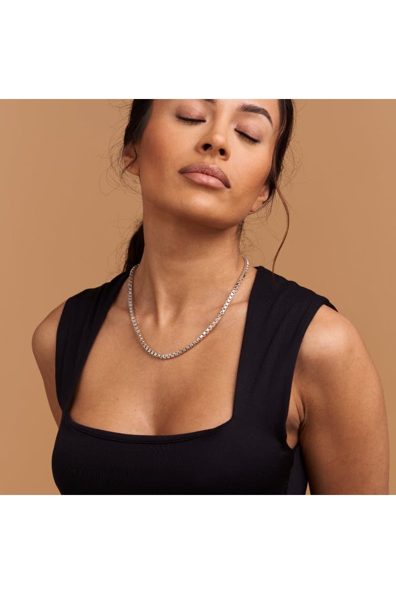 Venetian Chain Necklace, Alternate, color, Silver