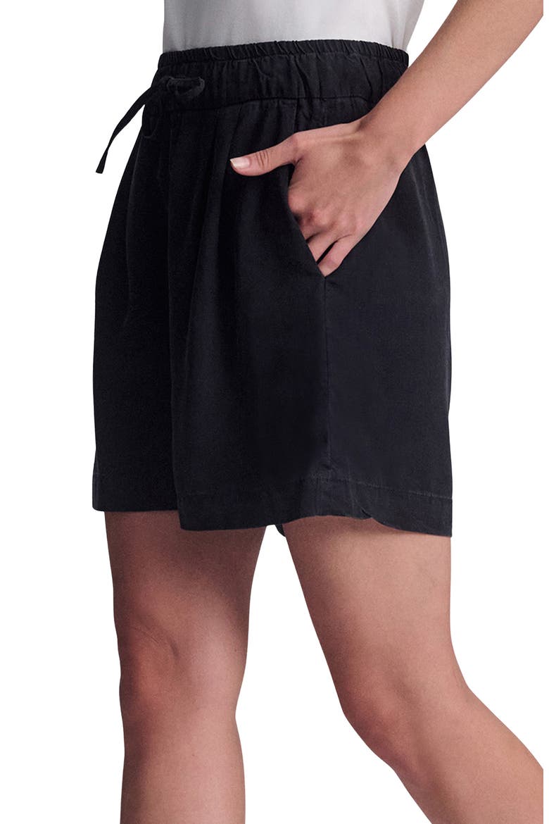 Penny Drawstring Shorts, Alternate, color, BLACK USED GOLD