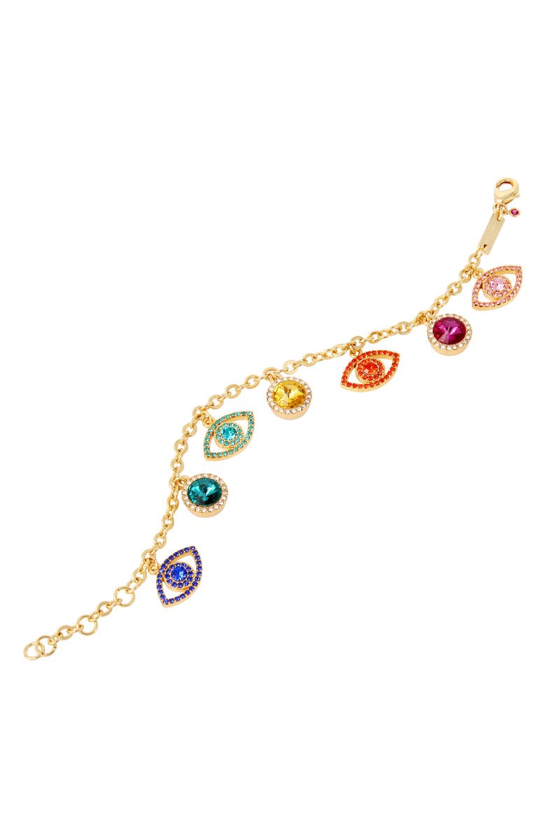 Kurt Geiger London Evil Eye Charm Bracelet, Alternate, color, 