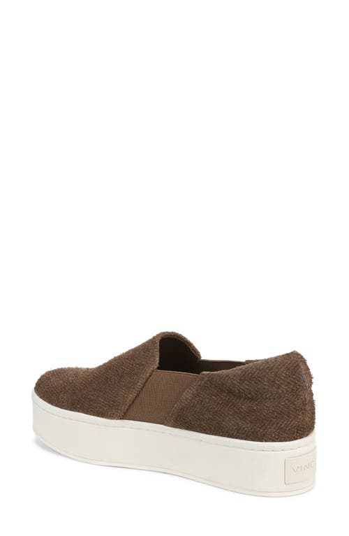 Vince Warren Platform Slip-on Sneaker In Brown