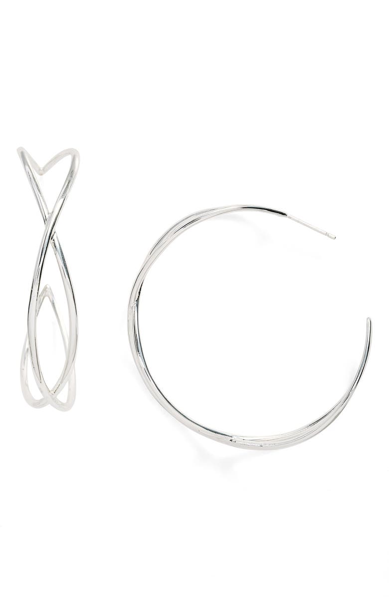 gorjana Autumn Hoop Earrings, Main, color, 