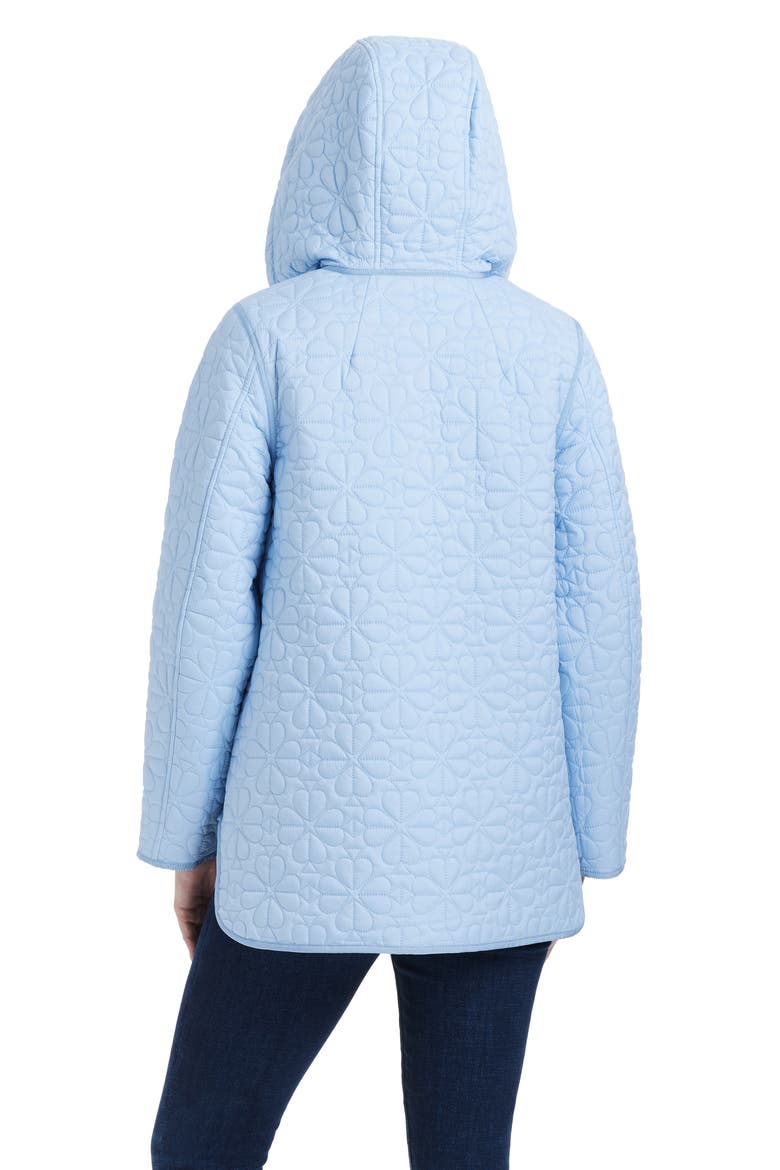 spade floral quilted a-line jacket, Alternate, color, CLEAR SKY