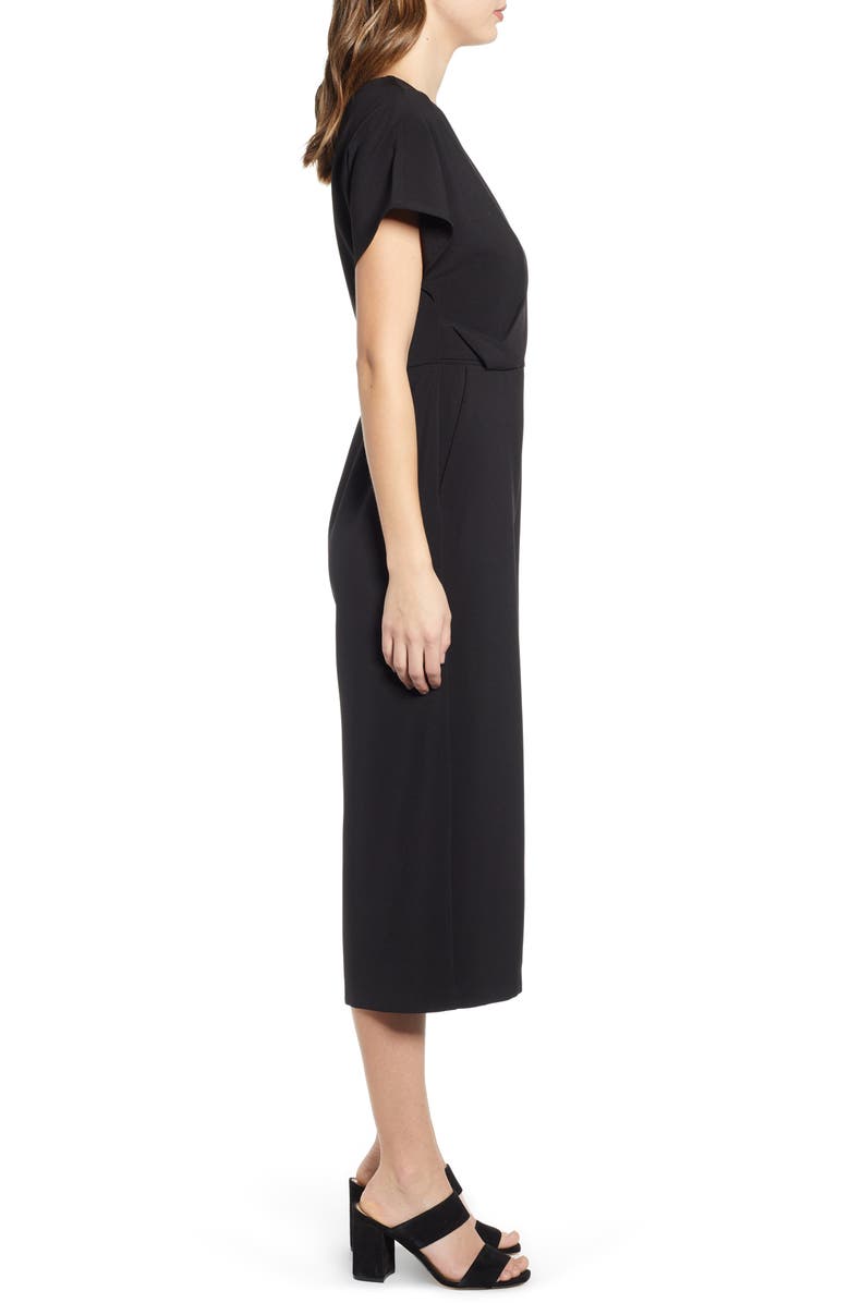 Leith Surplice Wide Leg Crop Jumpsuit, Alternate, color,