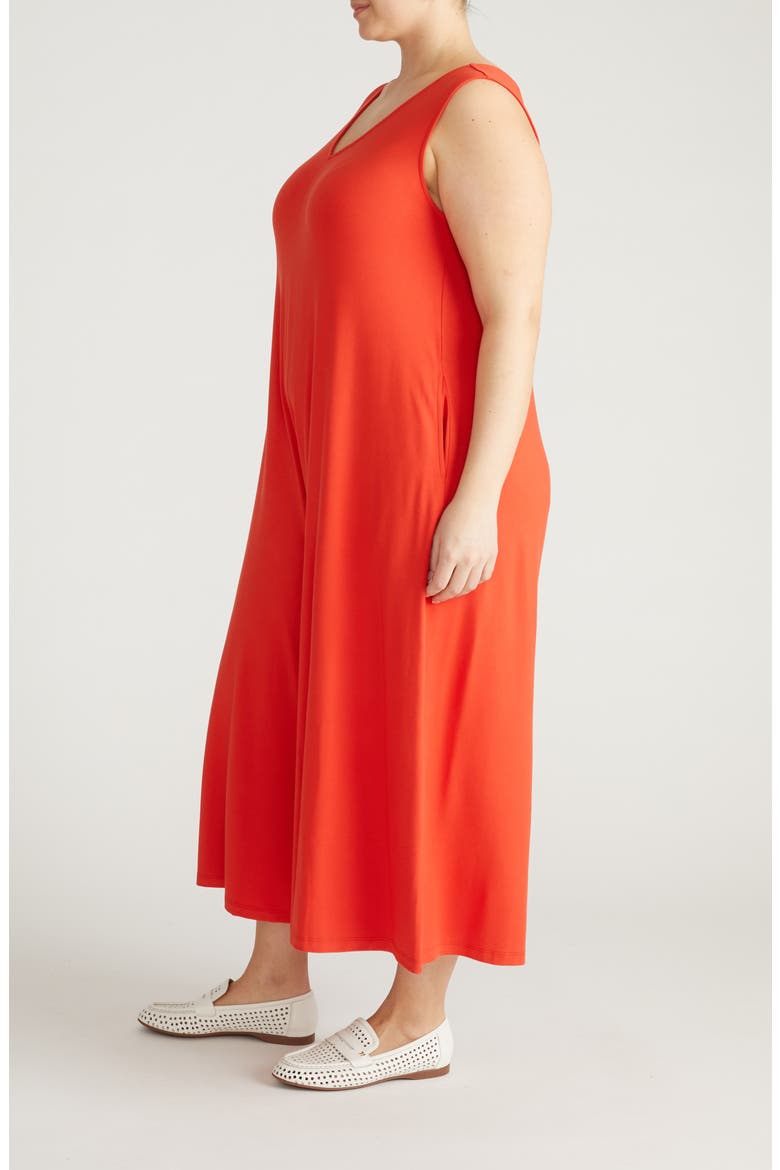 Sunny Divine Sleeveless Wide Leg Jumpsuit, Alternate, color, SHORELINE SUNSET RED