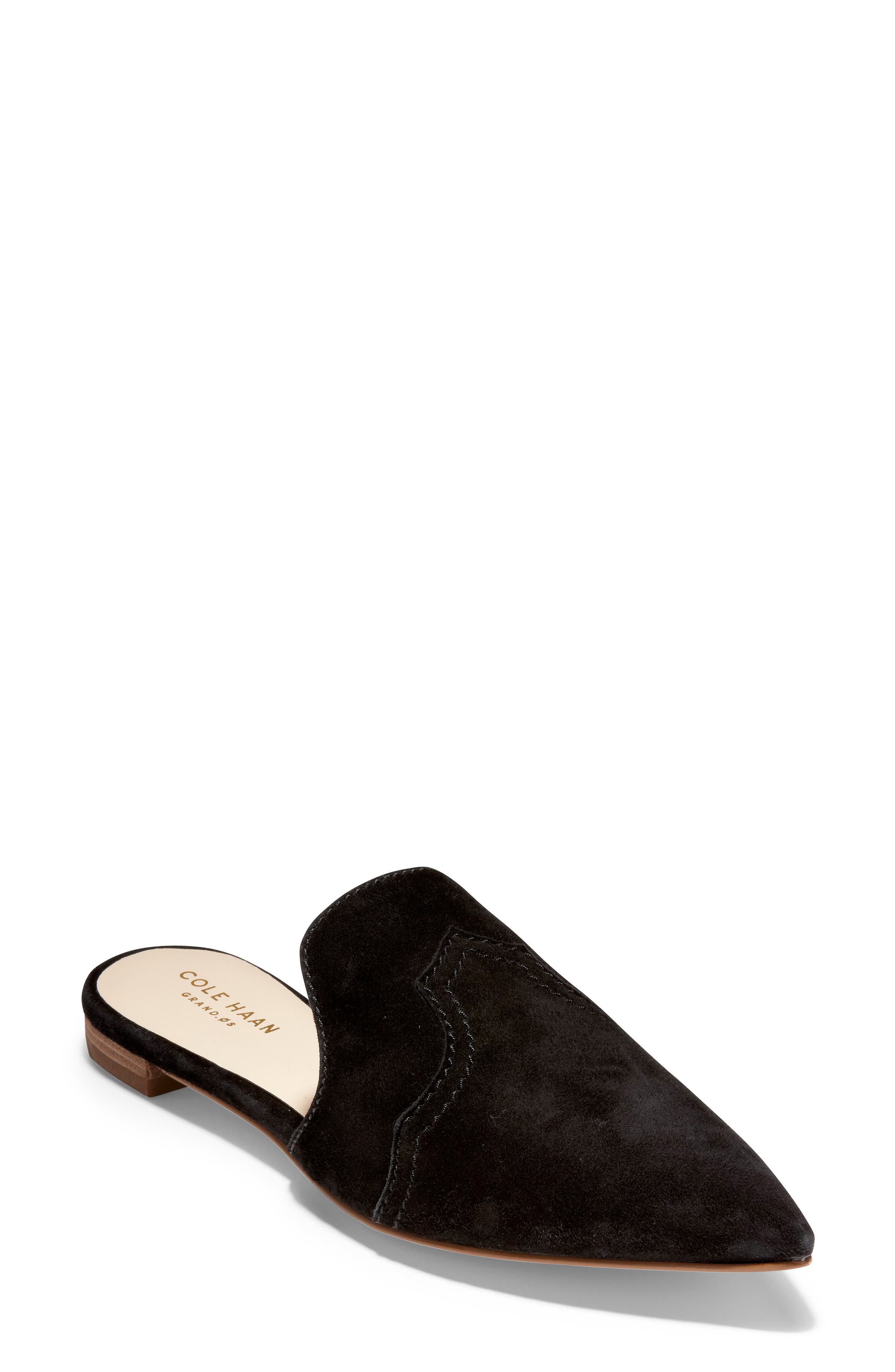 Cole Haan Hadley Mule, Main, color, Black Suede