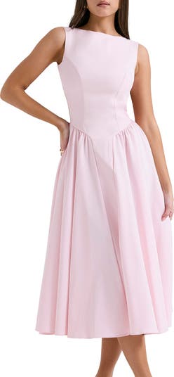Florentina Open Back Cocktail Midi Dress