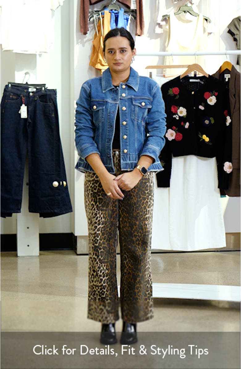 Gina Peplum Denim Jacket, sales video thumbnail