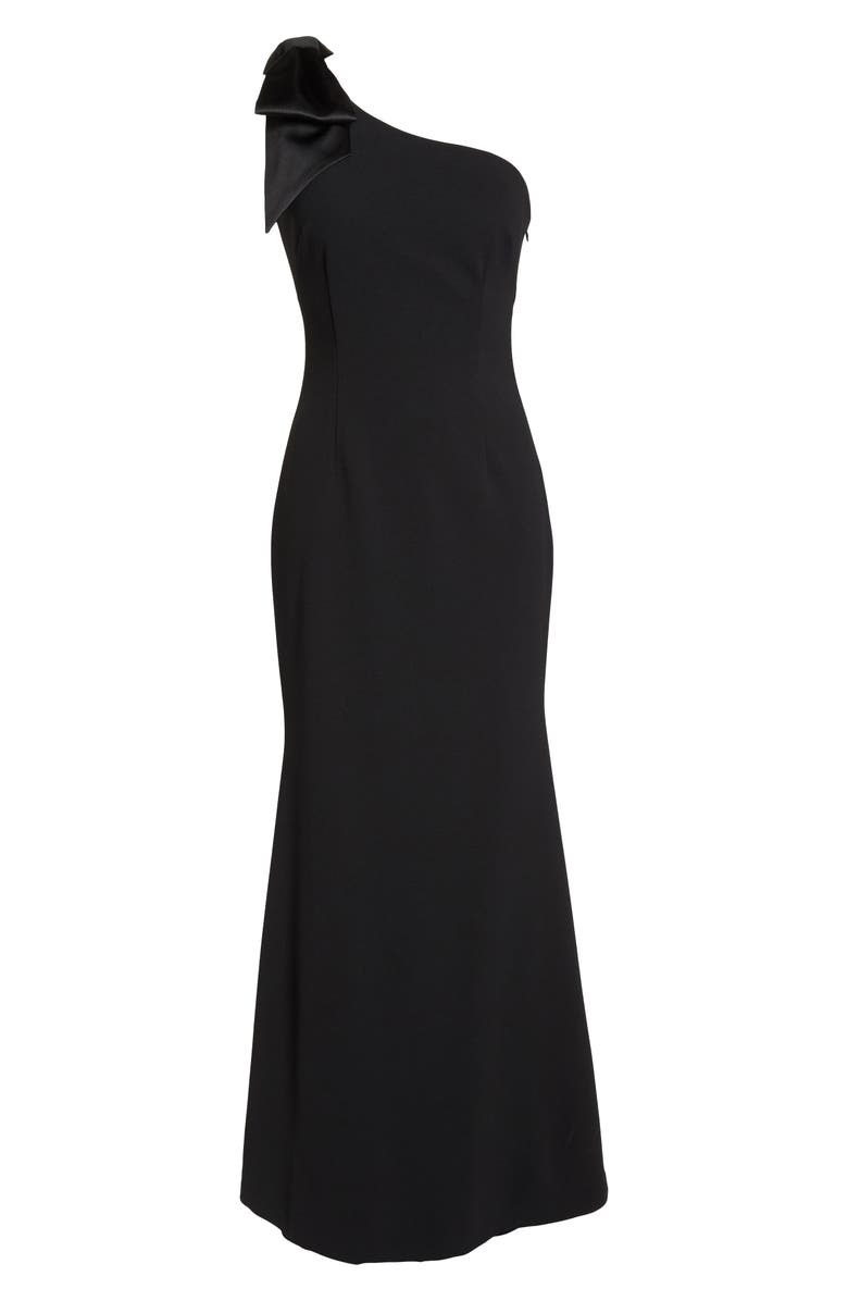 Eliza J One-Shoulder A-Line Gown, Alternate, color,