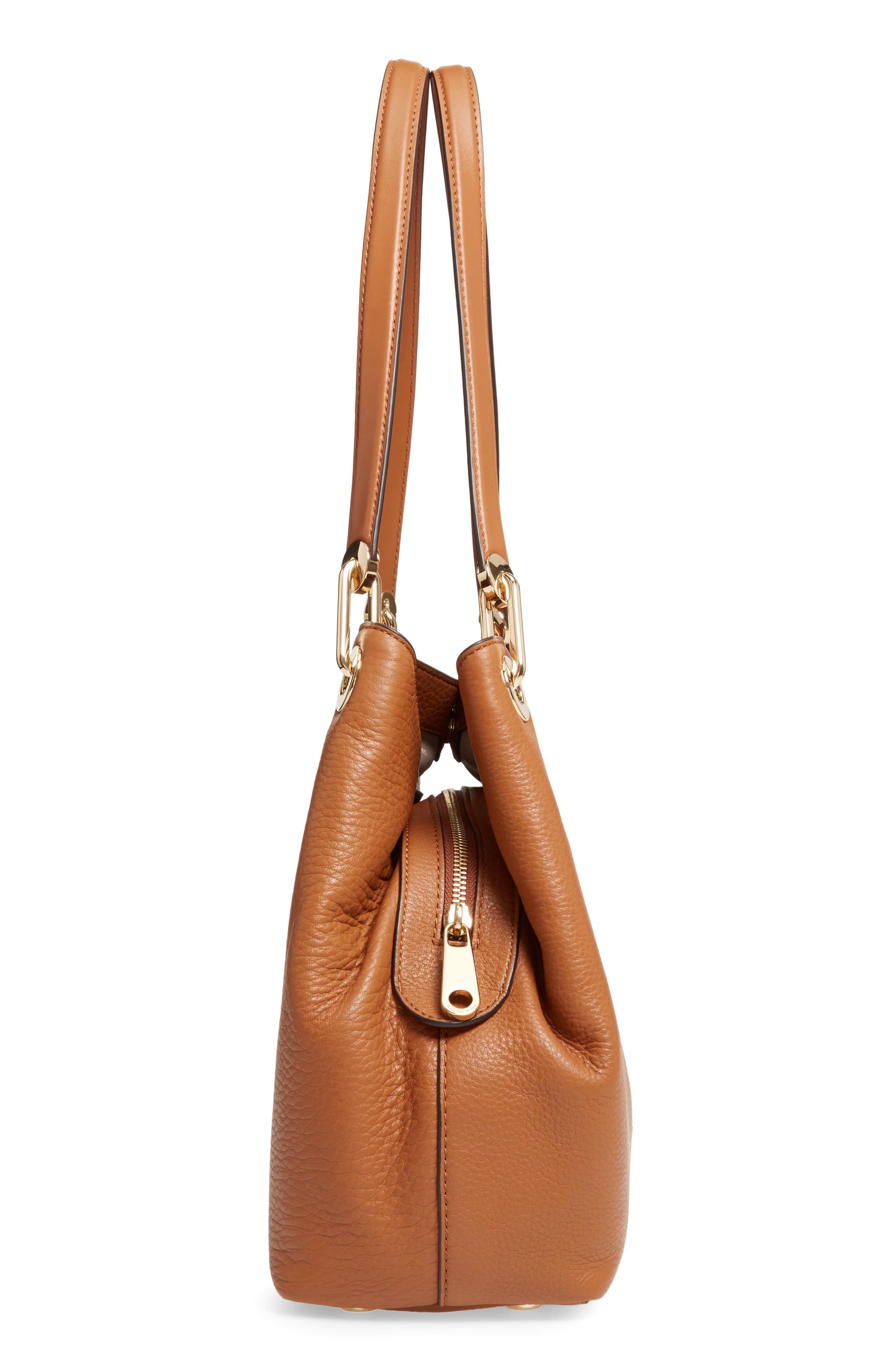 MICHAEL Michael Kors Large Raven Leather Tote, Alternate, color, 