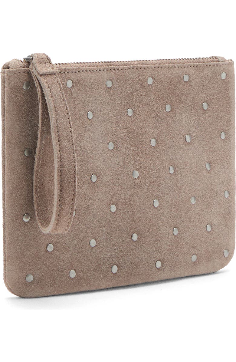 MANGO TEEN Stud Suede Clutch, Main, color,