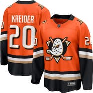 FANATICS Men's Fanatics Chris Kreider Orange Anaheim Ducks Home Breakaway Jersey