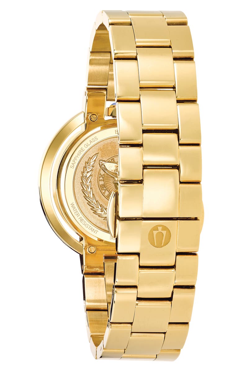 BULOVA Classic Rubaiyat Diamond Bracelet Watch, 35mm, Alternate, color, Gold-Tone