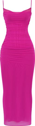 Nalini Mesh Corset Cocktail Dress