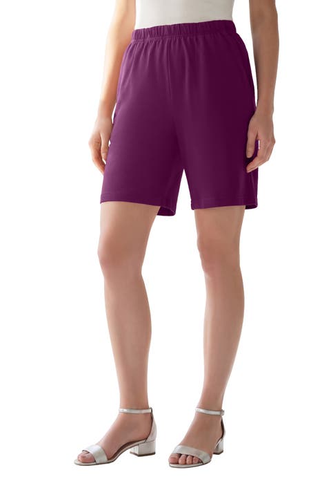 Plus Size Soft Knit Pull On Short