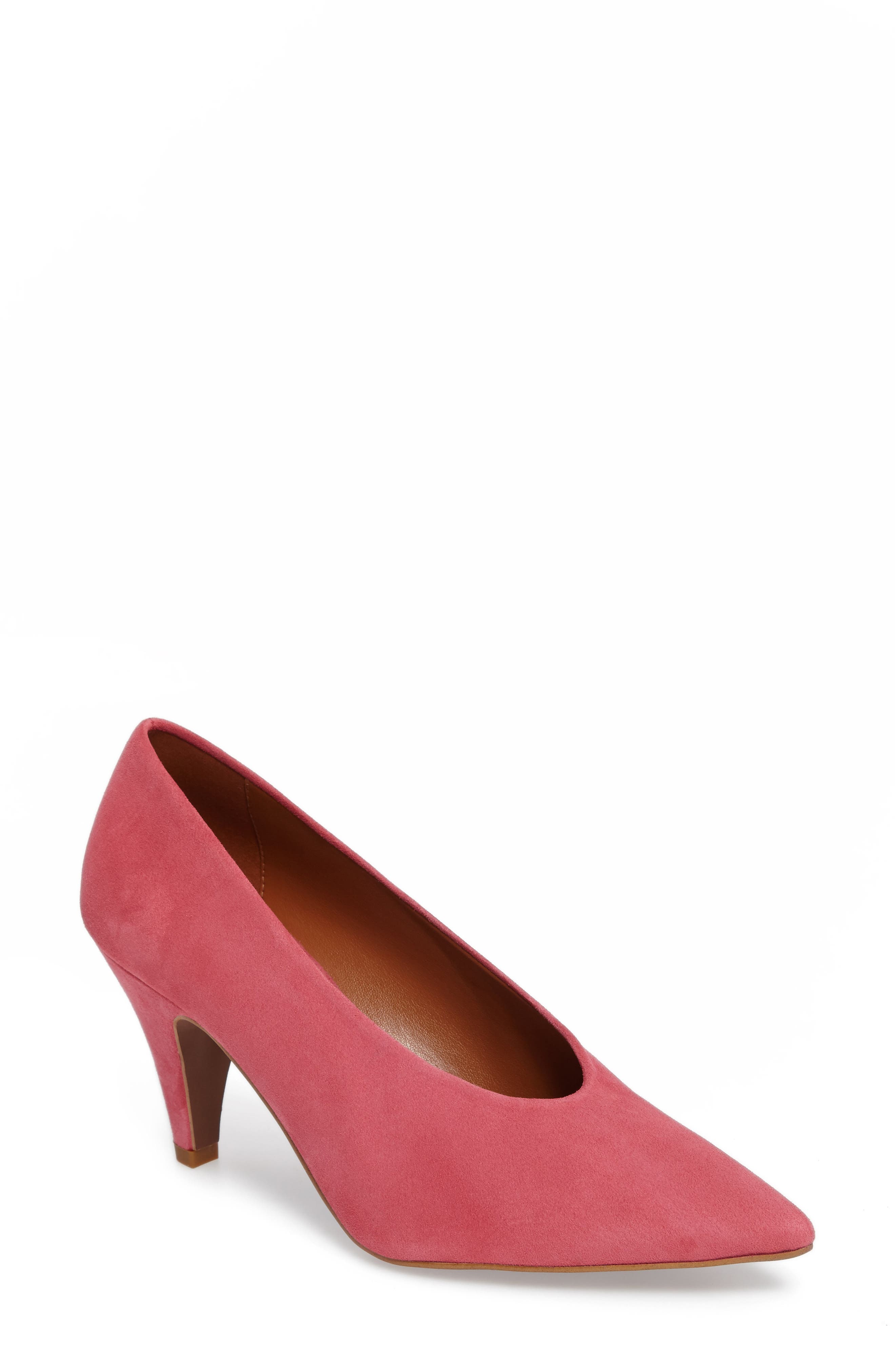 Jessie Pointy Toe Pump, Main, color, PINK LEATHER