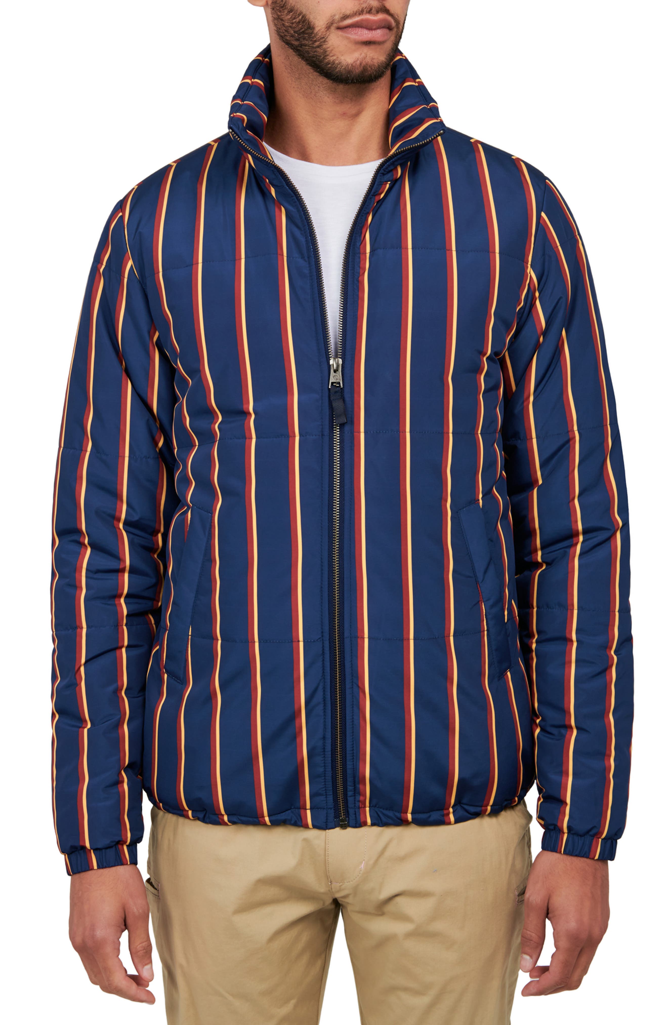 Stripe Puffer Jacket
