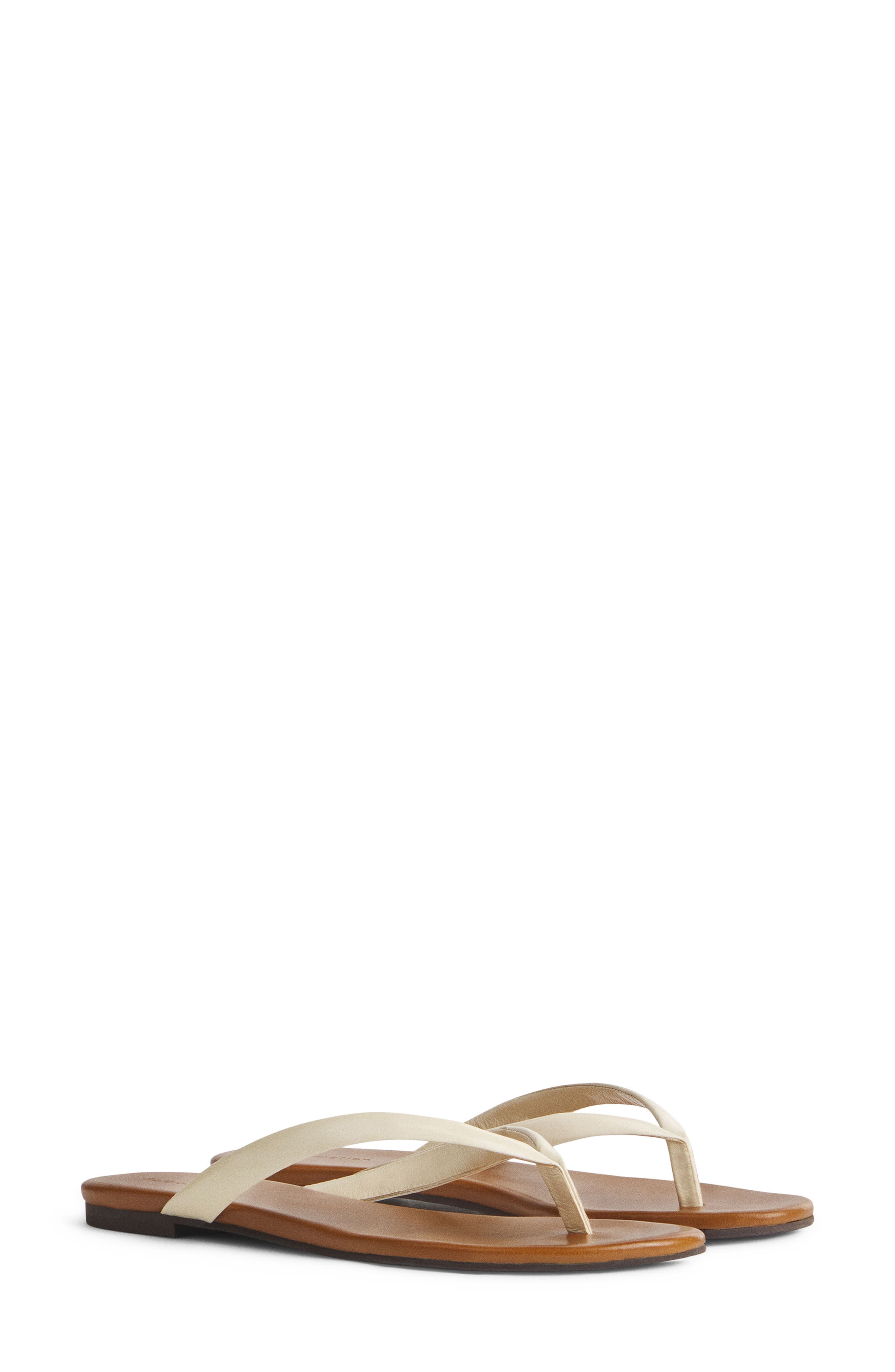 Amelia Flip Flop, Alternate, color, TOFFEE ALMOND LEATHER
